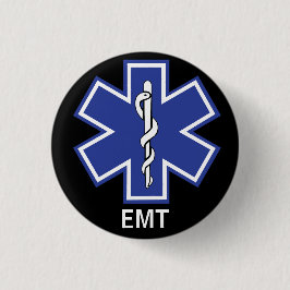 Star des Lebens EMS Medizinischer Notfalltechniker Button