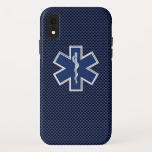 Star des Lebens paramedic Emergency Blue Carbon St Case-Mate iPhone Hülle