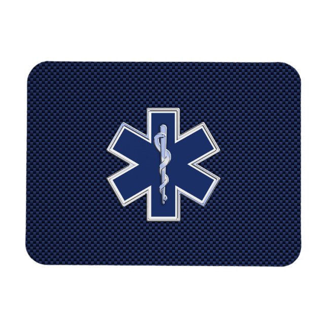 Star des Lebens Paramedic Emergency Medical S Deco Magnet (Horizontal)