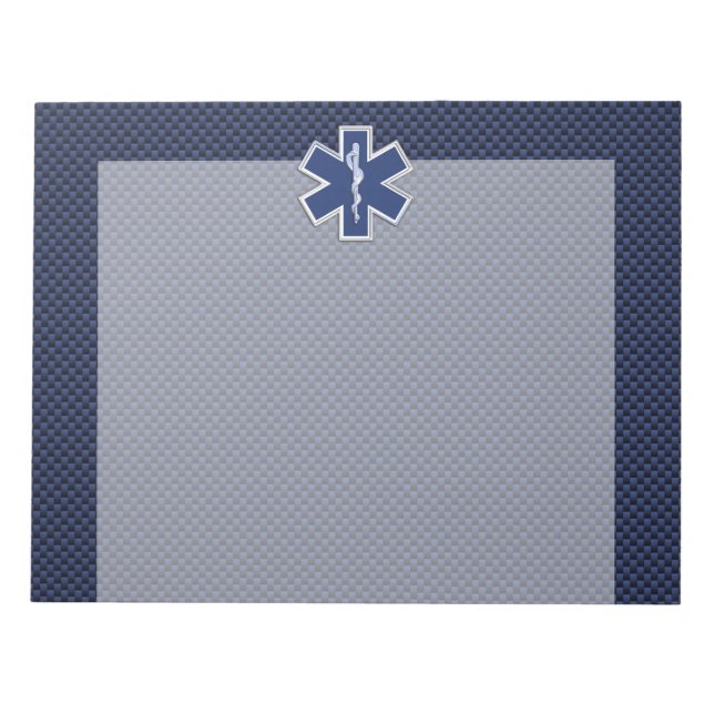 Star des Lebens Paramedic Emergency Medical S Deco Notizblock (Vorderseite)