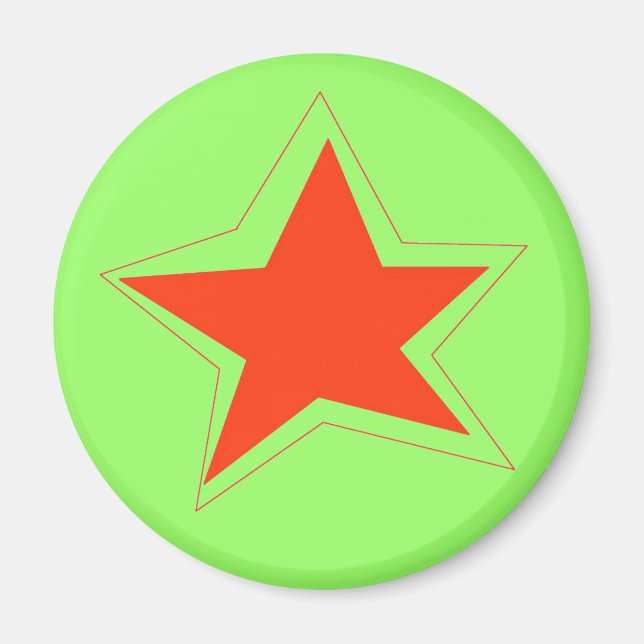 Star des Week-Magneten Magnet (Vorne)