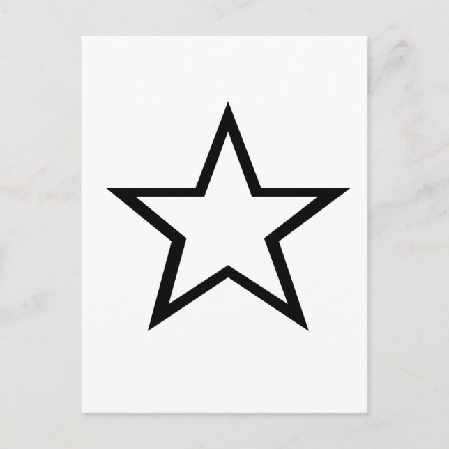 Star Design! Postkarte (Vorderseite)