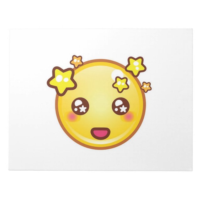 Star Emoji Notizblock (Vorderseite)