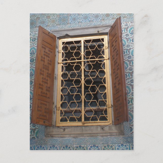 Star-Fenster Postkarte (Vorderseite)