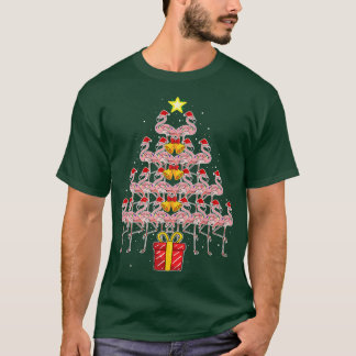 Star Flamingo Weihnachtsbaum Funny Pink Weihnachts T-Shirt