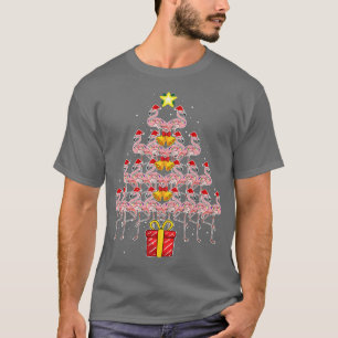 Star Flamingo Weihnachtsbaum Funny Pink Weihnachts T-Shirt