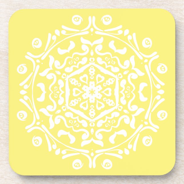 Star Fruit Mandala Untersetzer (Vorderseite)