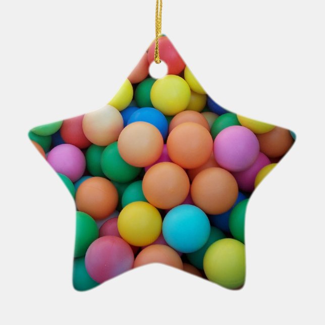 Star für Weihnachtsbaum Keramikornament (Vorne)