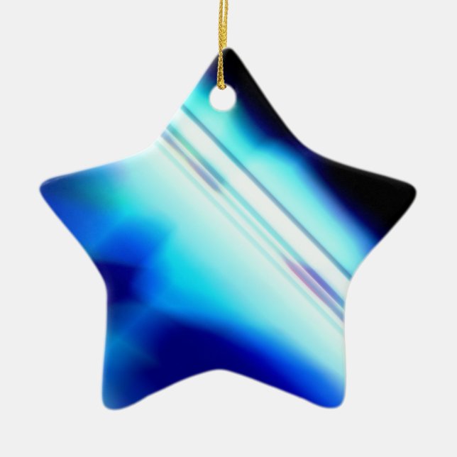 Star für Weihnachtsbaum Keramikornament (Vorne)