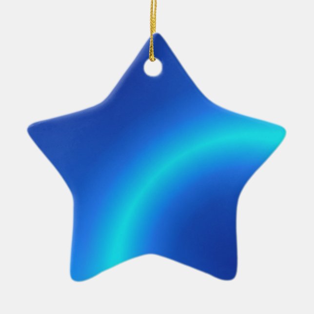 Star für Weihnachtsbaum Keramikornament (Vorne)