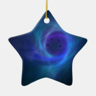 Star für Weihnachtsbaum Keramikornament
