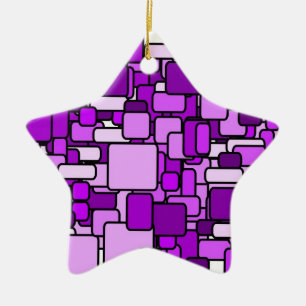 Star für Weihnachtsbaum Keramikornament