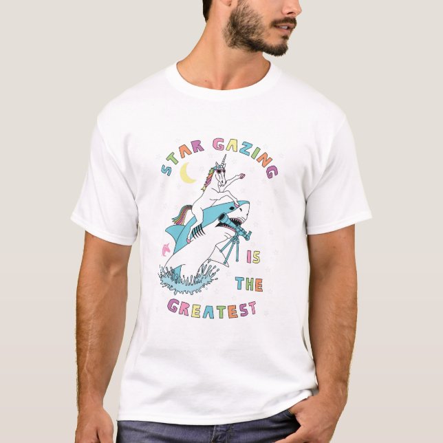 Star Gazing ist der Bestste Einhorn-Riesenhai T-Shirt (Vorderseite)