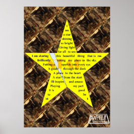 Star Gedicht Poster