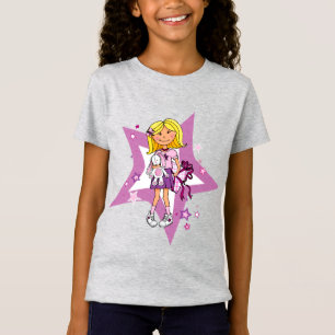 Star Girl-Geschenk-Illustrierte Grafik-T - Shirt