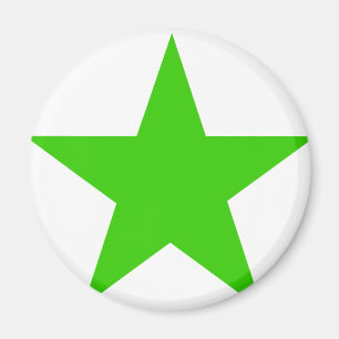 Star Green The MUSEUM Zazzle Geschenke Magnet