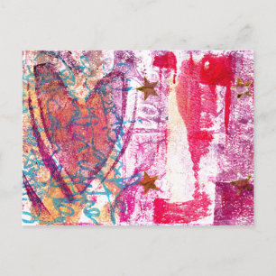 Star Heart Postkarte