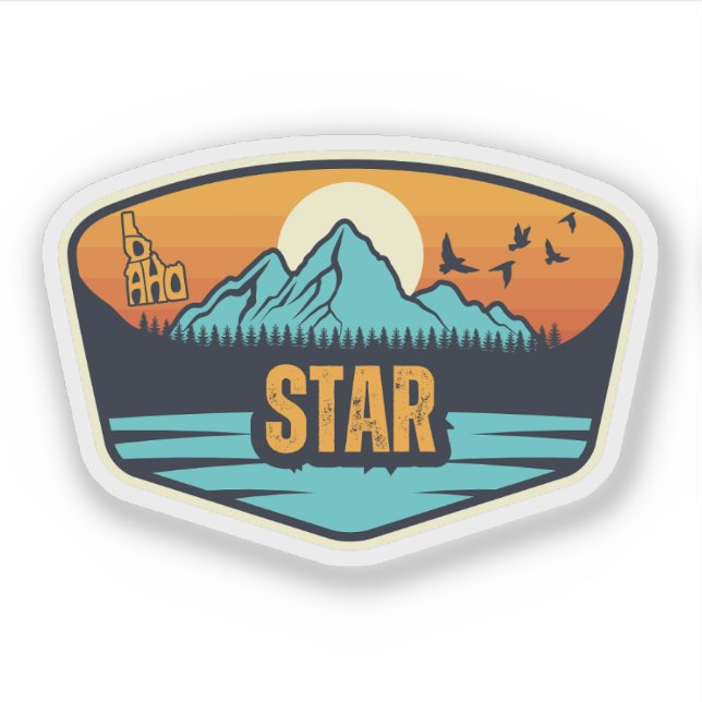 Star, Idaho Aufkleber (Vorderseite)