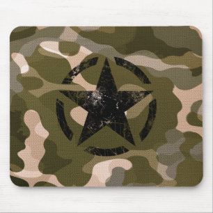 Star im Burlap-Stil Mousepad
