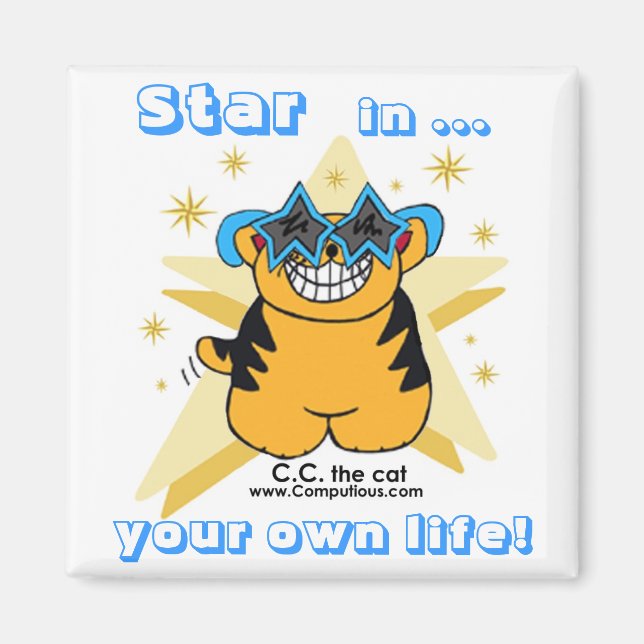 "STAR IN DEINEM EIGENEN LEBEN" Magnet (Vorne)