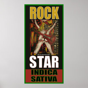 STAR INDICA SATIVA POSTER