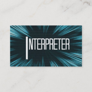 Star Interpreter Business Card Visitenkarte
