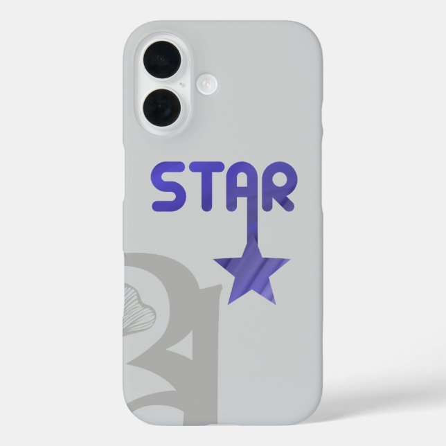 STAR iPhone Case Trend Abstrakt Lavendel Violet (Rückseite)