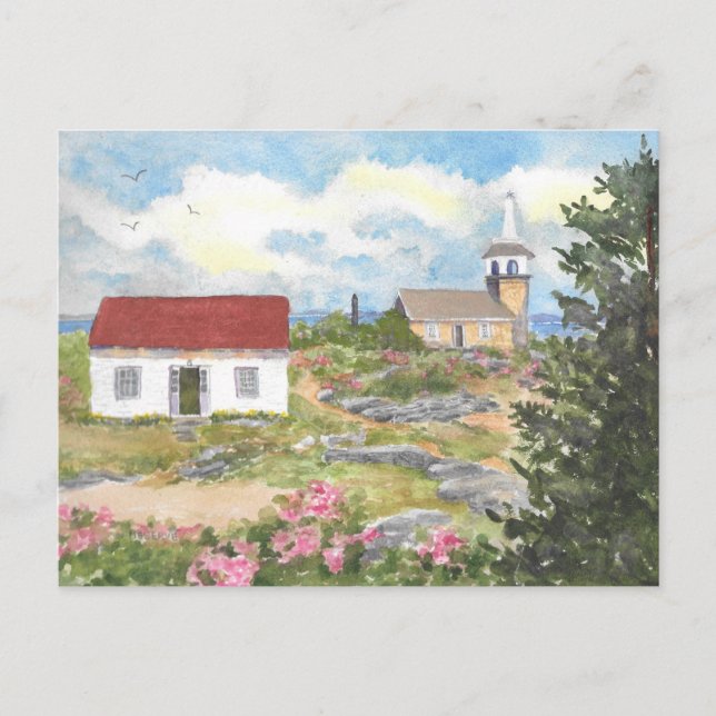 Star Island Insel Shoals NH Post Card Postkarte (Vorderseite)