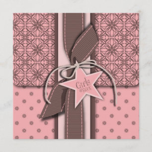 Star ist Geborener Girl Baby Dusche Einladung Plat