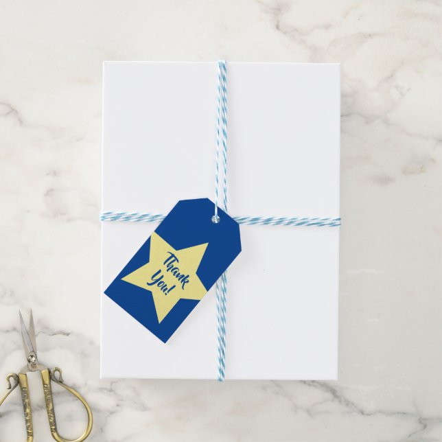 Star Kindergeburtstag Party Twinkle Twinkle Little Geschenkanhänger (Mit Garn)