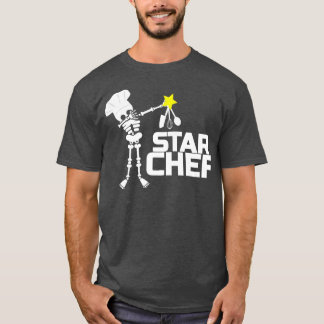Star Koch Cook Skeleton Stars Küche Geschenk  T-Shirt