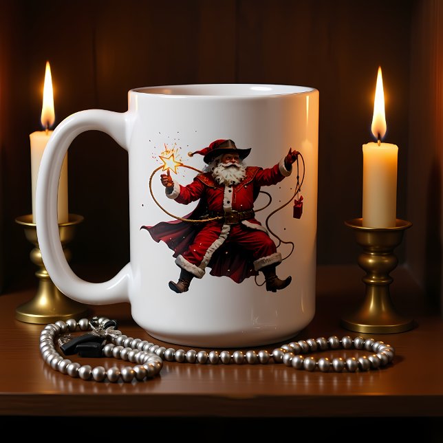 Star Lasso Cowboy Santa Kaffeetasse (Von Creator hochgeladen)