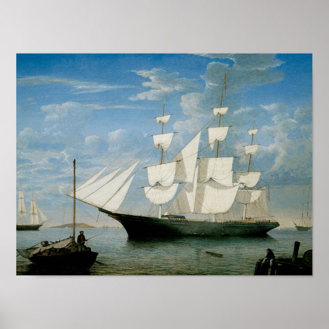 Star Light in Boston Harbour Poster (Vorne)
