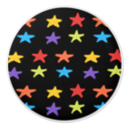 Star Light Keramik Knob (Multi & Black) Keramikknauf