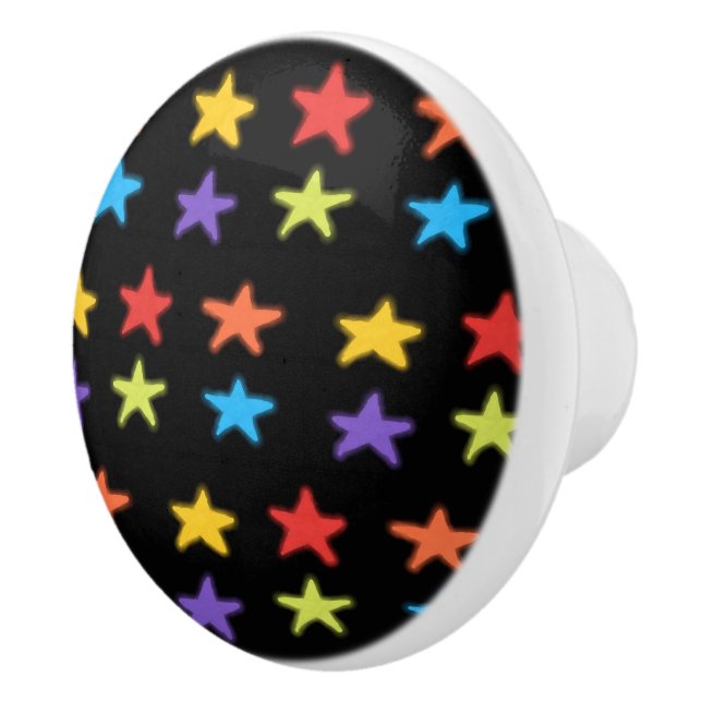 Star Light Keramik Knob (Multi & Black) Keramikknauf (Rechts)