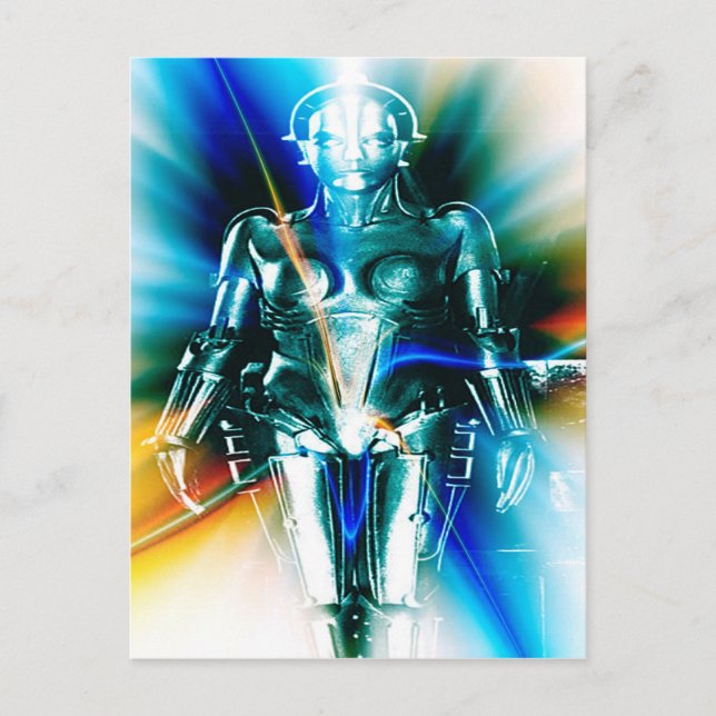 Star Light Robot Postkarte (Vorderseite)