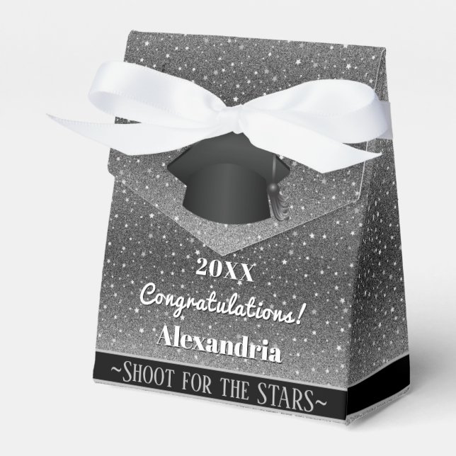 Star Light Sky Graduation Party Geschenkschachtel (Vorderseite)