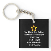Star Light Star Bright Acrylic Schlüsselanhänger
