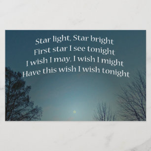 Star Light Star Bright Briefpapier