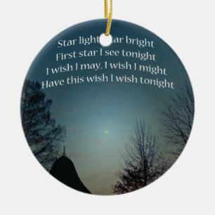 Star Light Star Bright Keramik Ornament