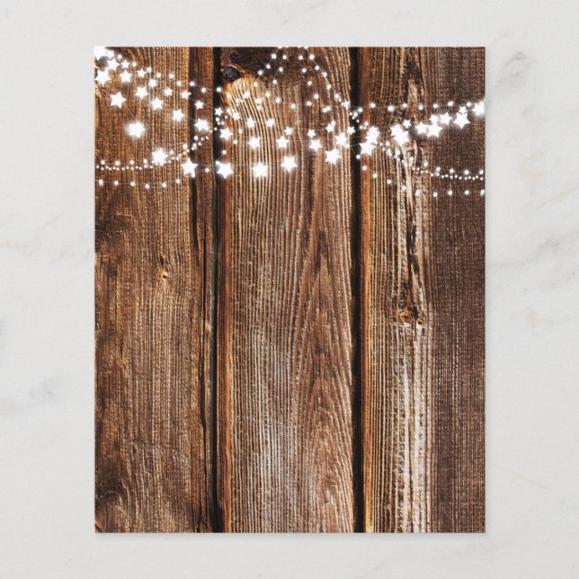 Star Lights & Wood Grain Scrapbook Paper (Vorderseite)