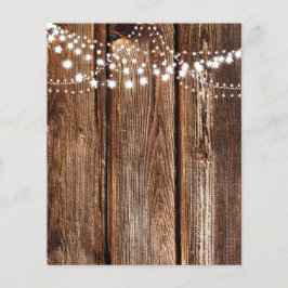 Star Lights & Wood Grain Scrapbook Paper