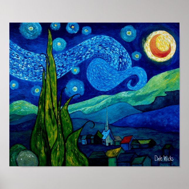 Star Lit Night Poster (Vorne)