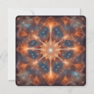 Star Mandala AI Fantasy Digital Art Print Cosmic