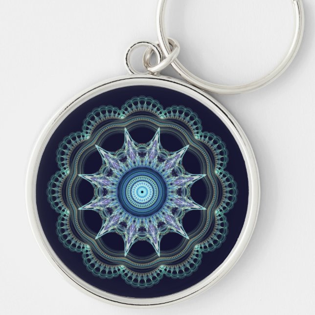 Star Mandala Schlüsselanhänger (Vorne)