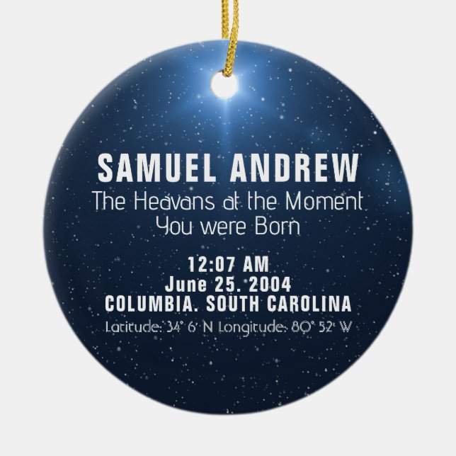 Star Map Ornament (Vorne)