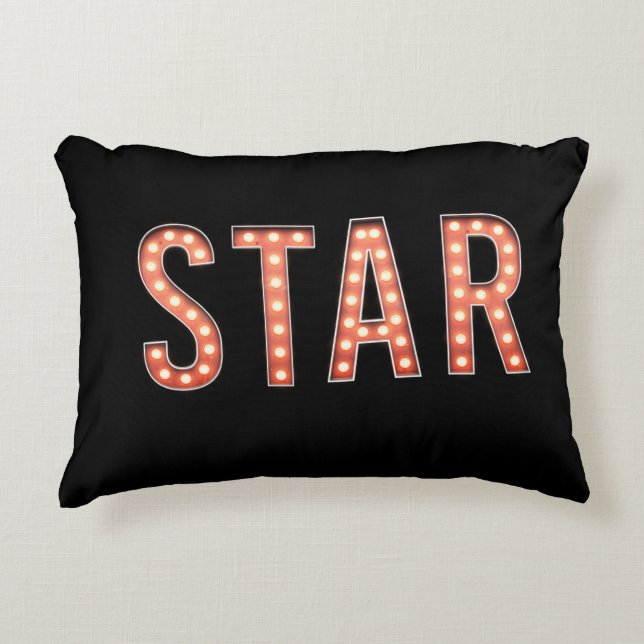 STAR Marquee Lights Dekokissen (Vorderseite)