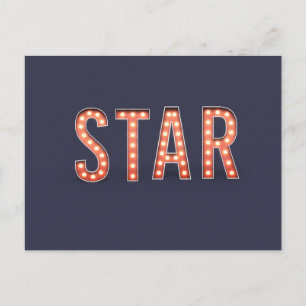 STAR Marquee Lights Postkarte
