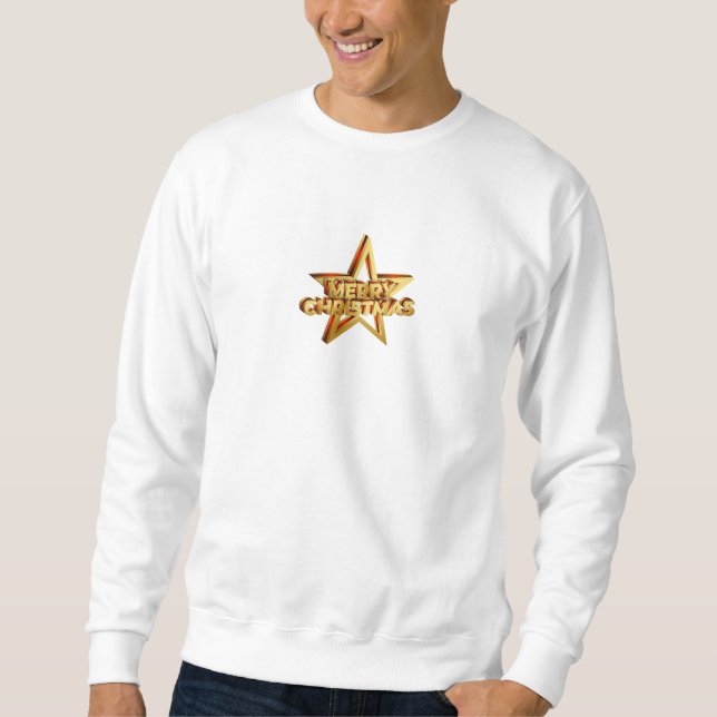 Star Merry Christmas Sweatshirt (Vorderseite)