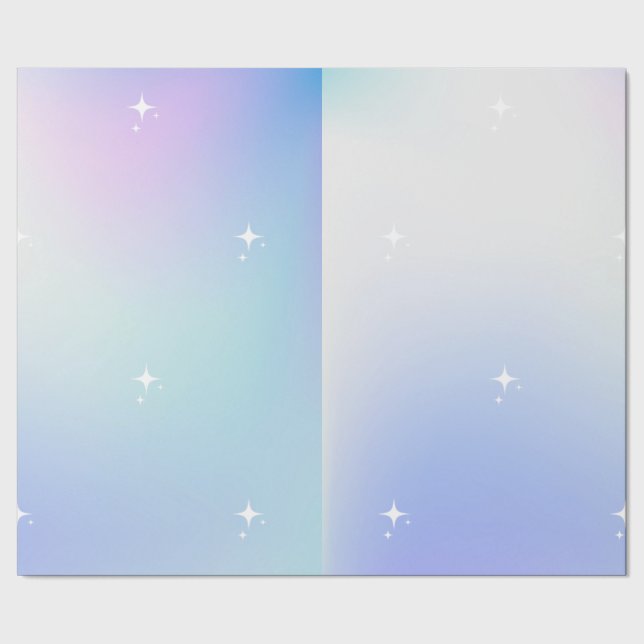 Star Mixed Color Wrapper Geschenkpapier (Saum)